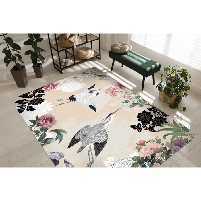 Alfombra de vinilo Hanami -PVC antideslizante, vinilica para cocina o salón, lavable, estilo abstracto