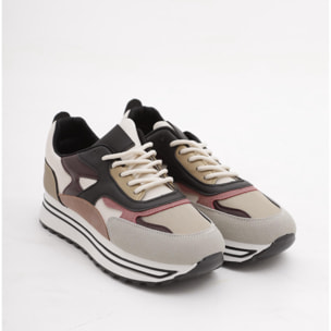 SNEAKERS CHOCOLA' COLOUR BLOCK PANNA