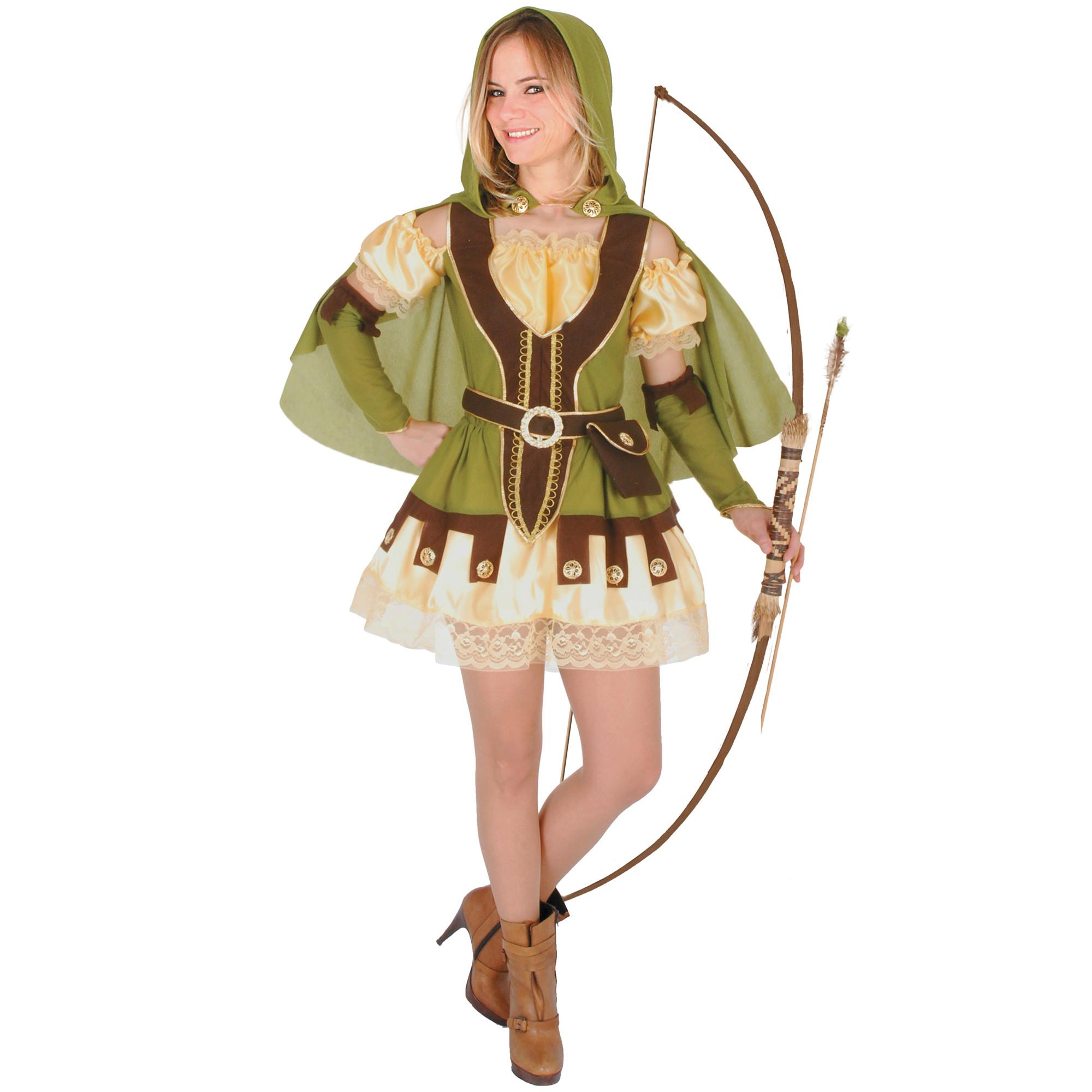 Costume Travestimento Lady Robin Hood Donna