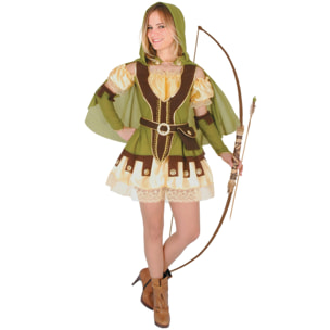 Costume Travestimento Lady Robin Hood Donna