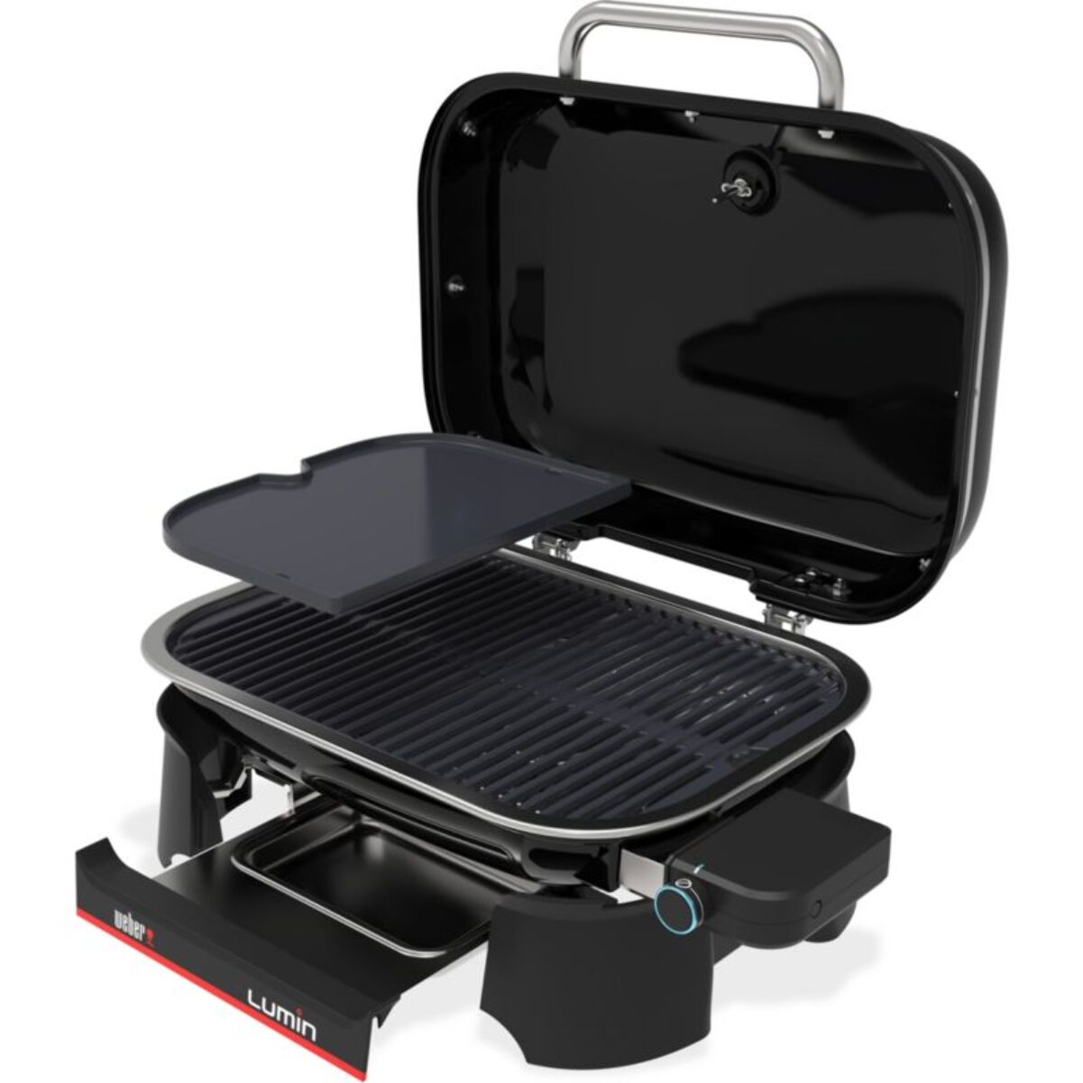 Barbecue électrique WEBER Electrique Lumin + plancha black