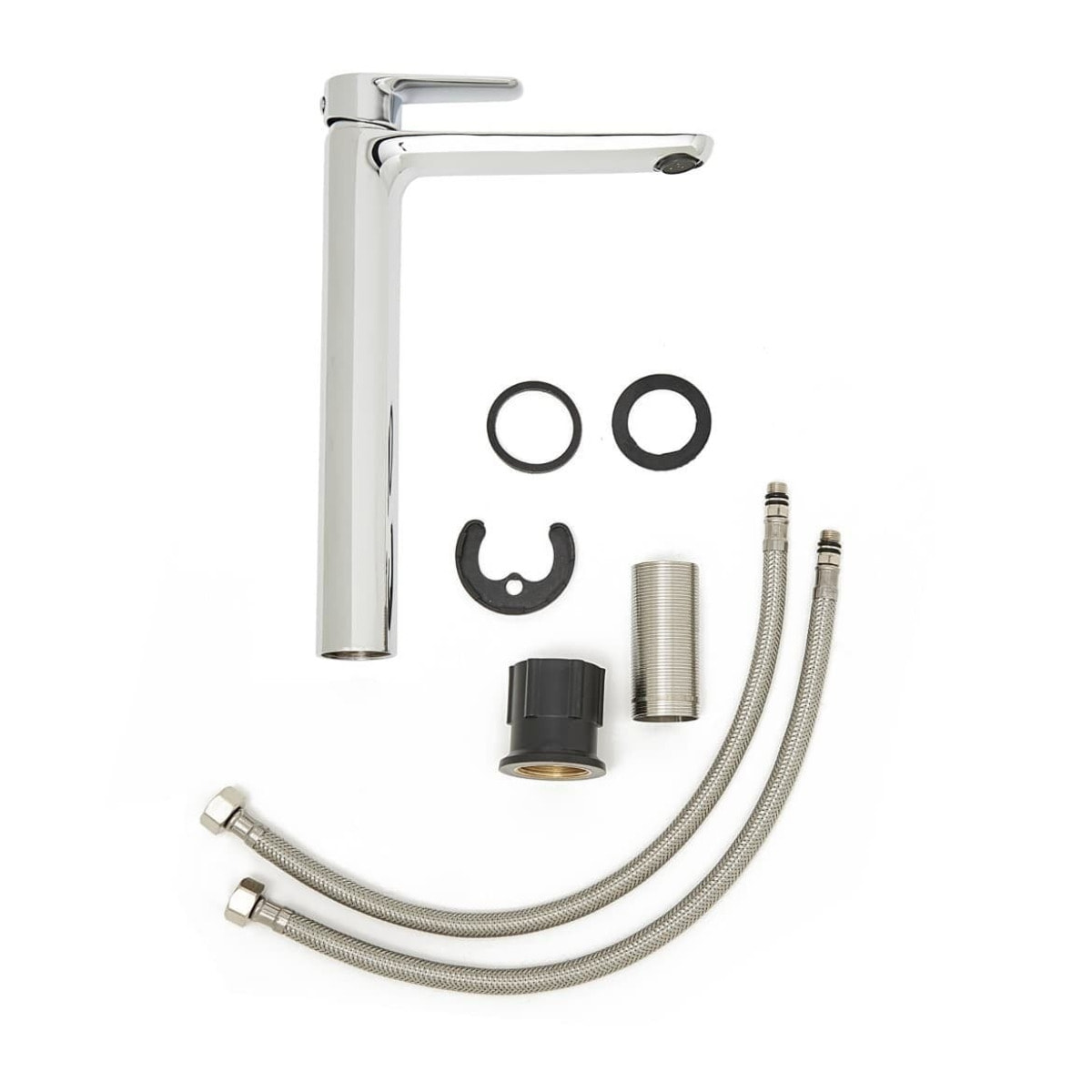 Mood mitigeur lavabo XL avec levier sans tirette, G3/8, chrome SATBSMOOD285 avec une garantie de 5 ans