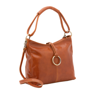 Borsa a spalla  da donna In Vera pelle Made in Italy 29x32x11 cm