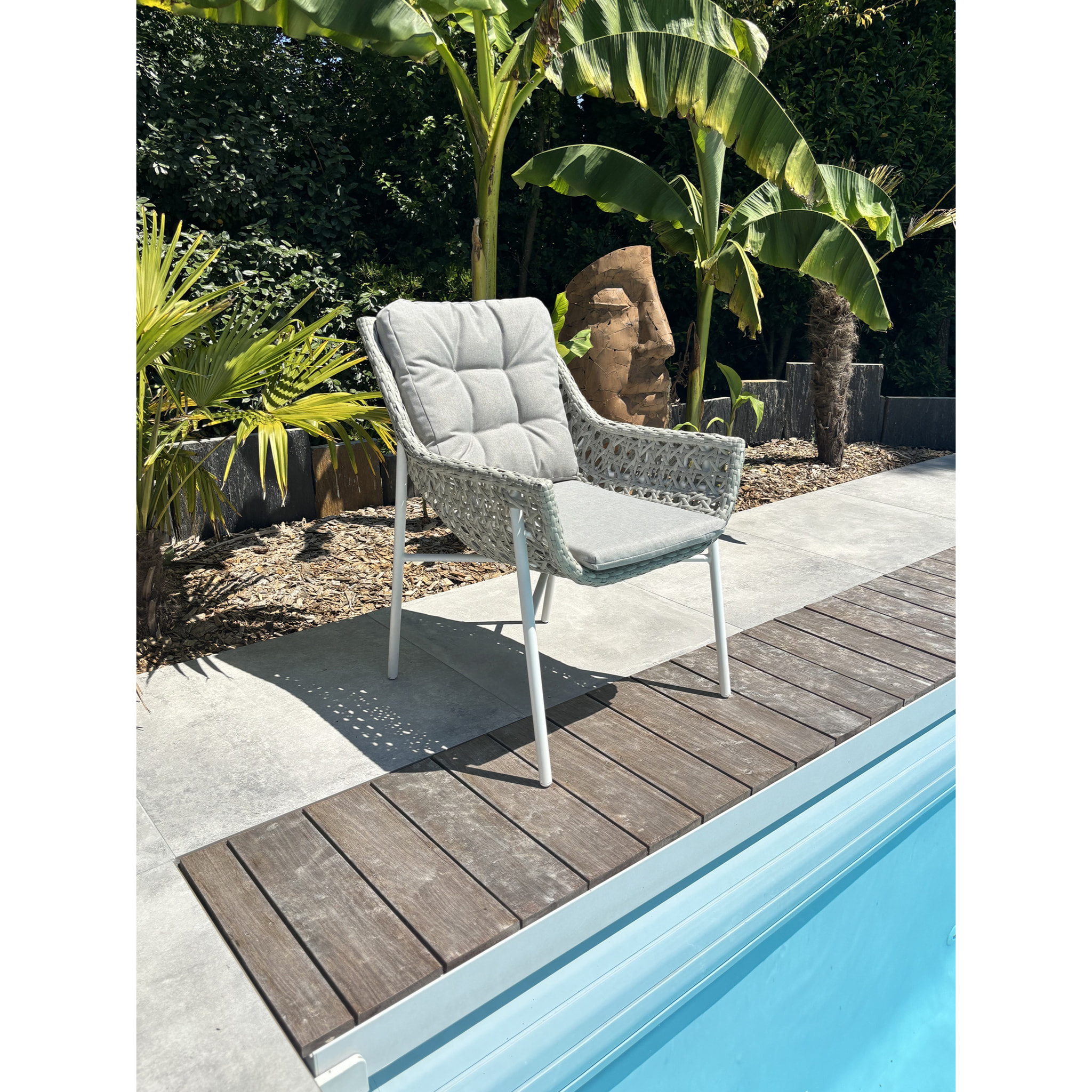ELBA - Fauteuil de jardin - Blanc