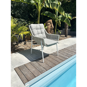 ELBA - Fauteuil de jardin - Blanc