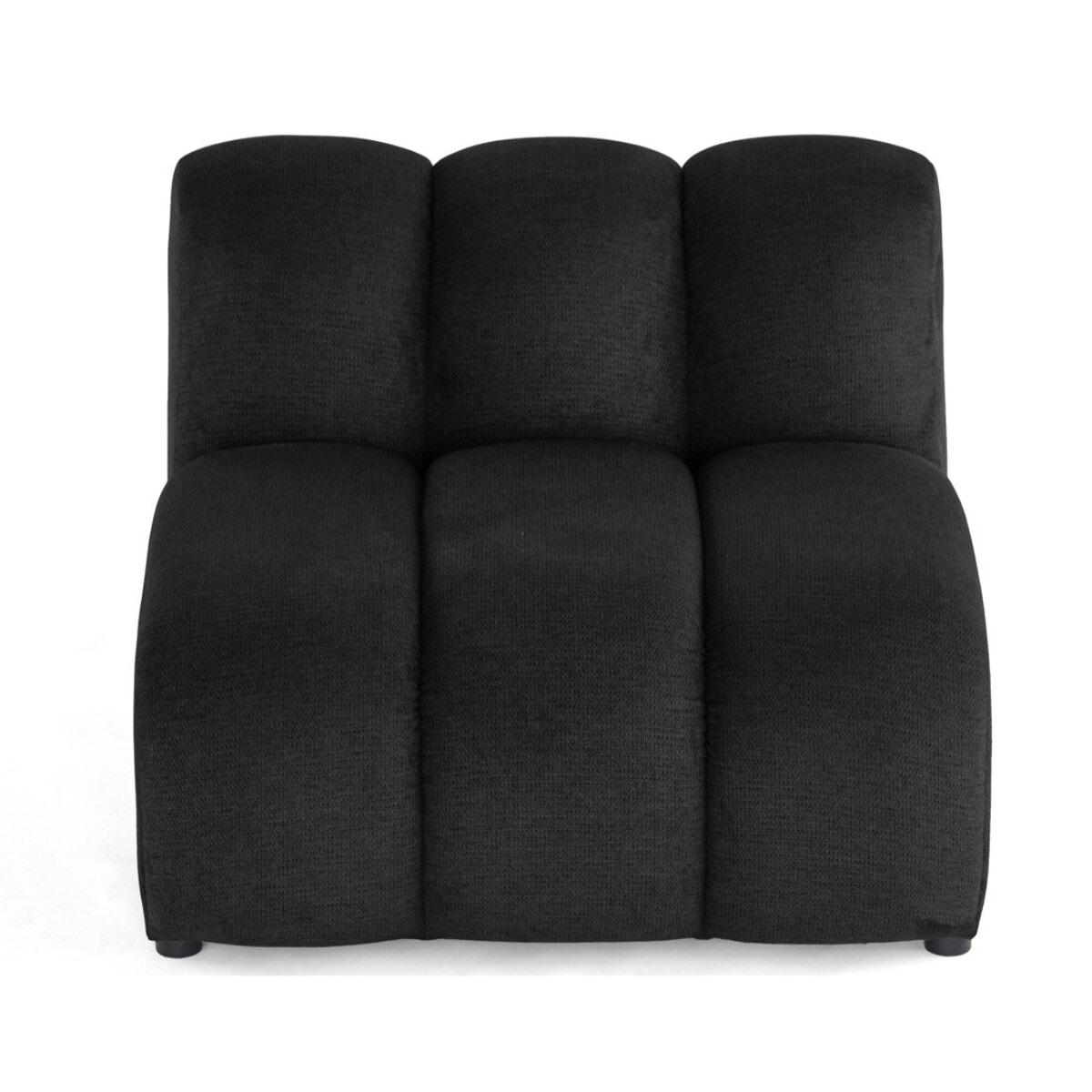 Debbie - module d'assise en tissu texturé - Noir