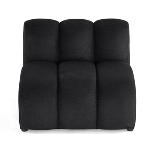Debbie - module d'assise en tissu texturé - Noir