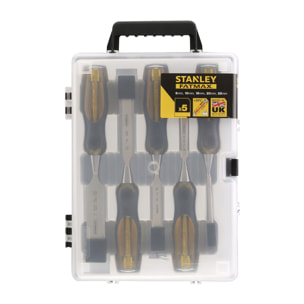 Coffret ciseaux à bois 5 pièces FatMax STANLEY 2-16-271