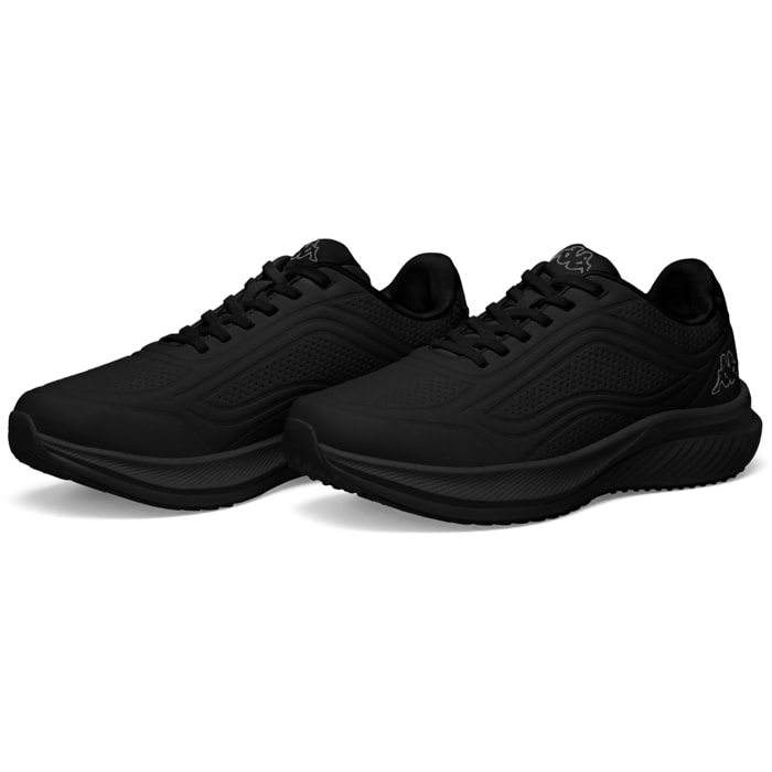 Kappa - Sneakers Uomo Donna Nero - Logo Malking Pu