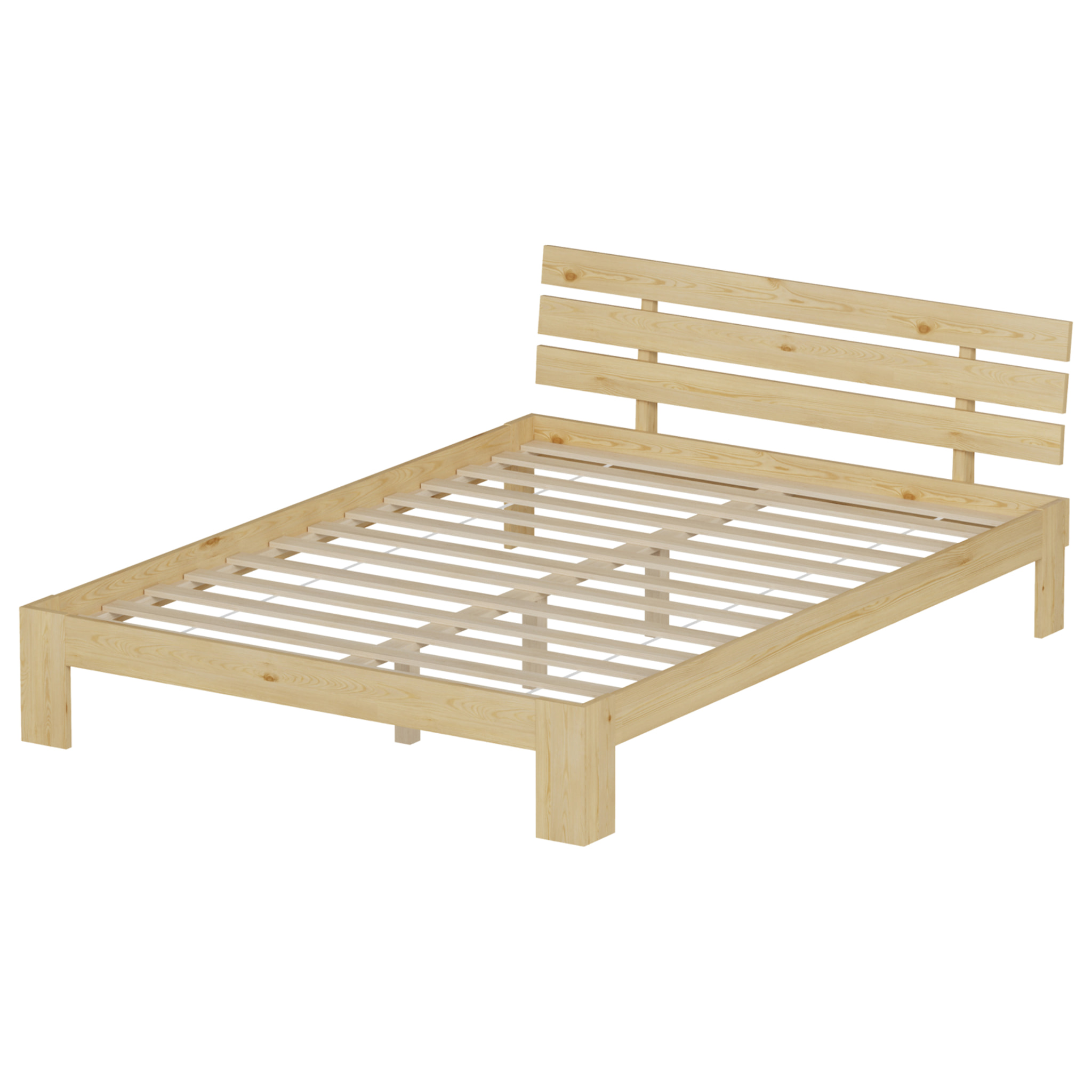 Lit en bois avec tête de lit 140x200cm FINN