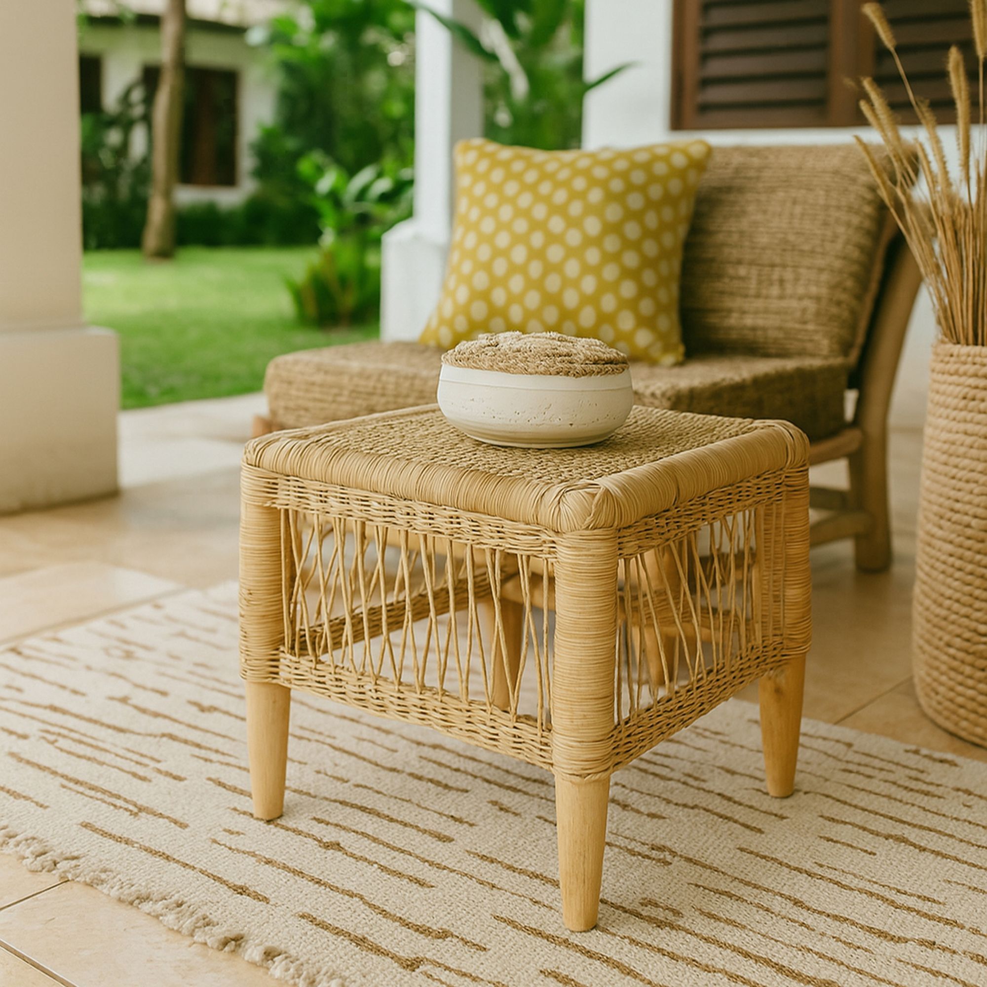 Bout de canapé en rotin ZOMBA