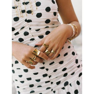 Anello Odisea Acciao Placcato Oro