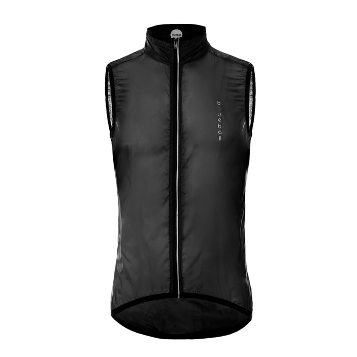 CHALECO CICLISMO WINDBRAKER PARA HOMBRE BLUEBALL EN NEGRO