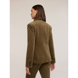 Motivi - Blazer de pana de algodón - Verde militare