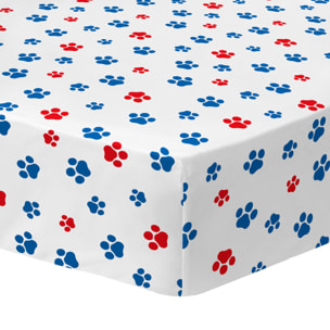 Drap-housse imprimé 100% coton PAT PATROUILLE READY FOR ACTION