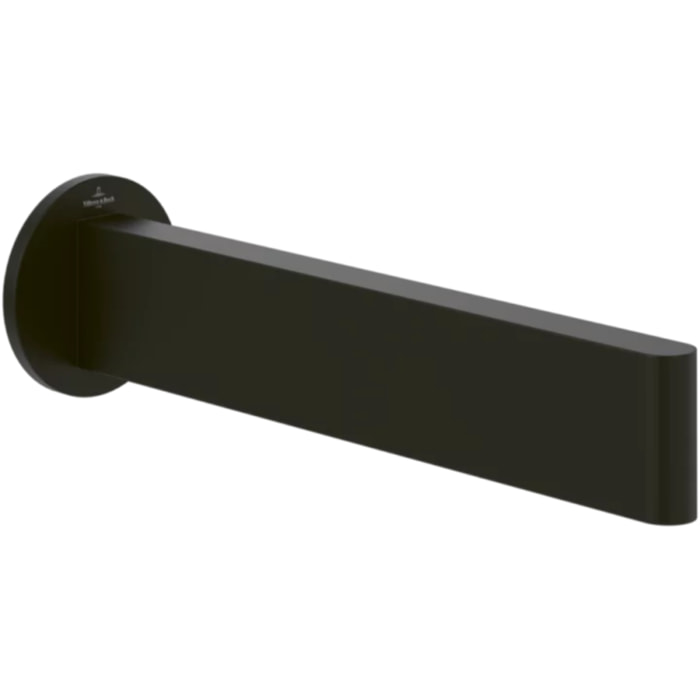 Bec de baignoire droit Dawn montage mural Noir mat