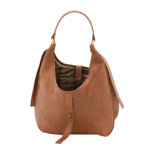 Borsa a spalla  unisex In Vera pelle Made in Italy 38x28x10 cm