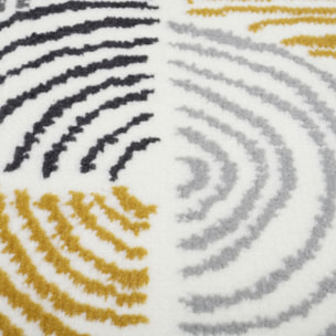 Tapis salon DORI, motif géométrique graphique, moderne