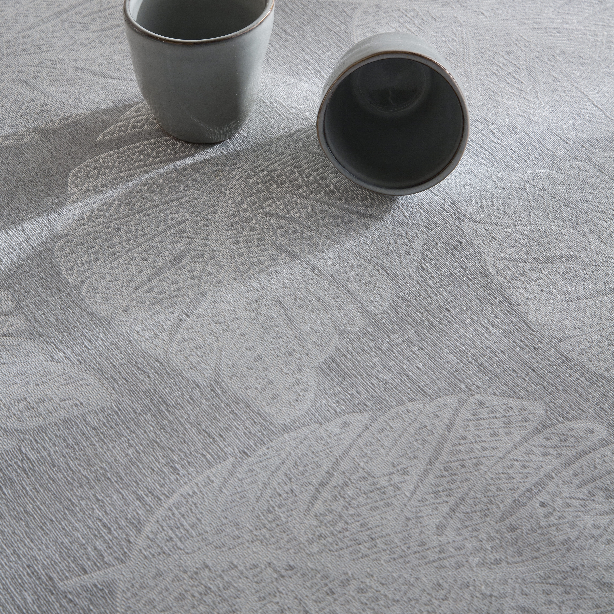 Nappe anti-tâches jacquard AURORA GRIS