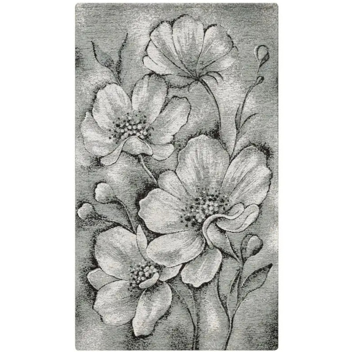 Tappeto Arredo Fiori Lavabile Antiscivolo