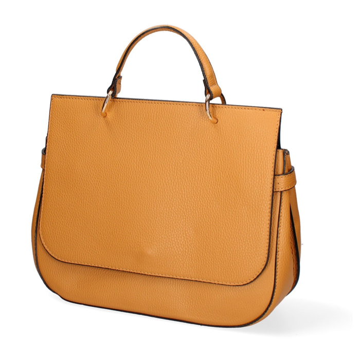 Borsa a mano da donna - Modello Novara Plus - Vera pelle - 33.0 x 27.0 x 15.0 cm