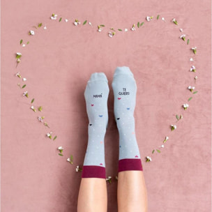 Calcetines "Mamá, te quiero" Corazones