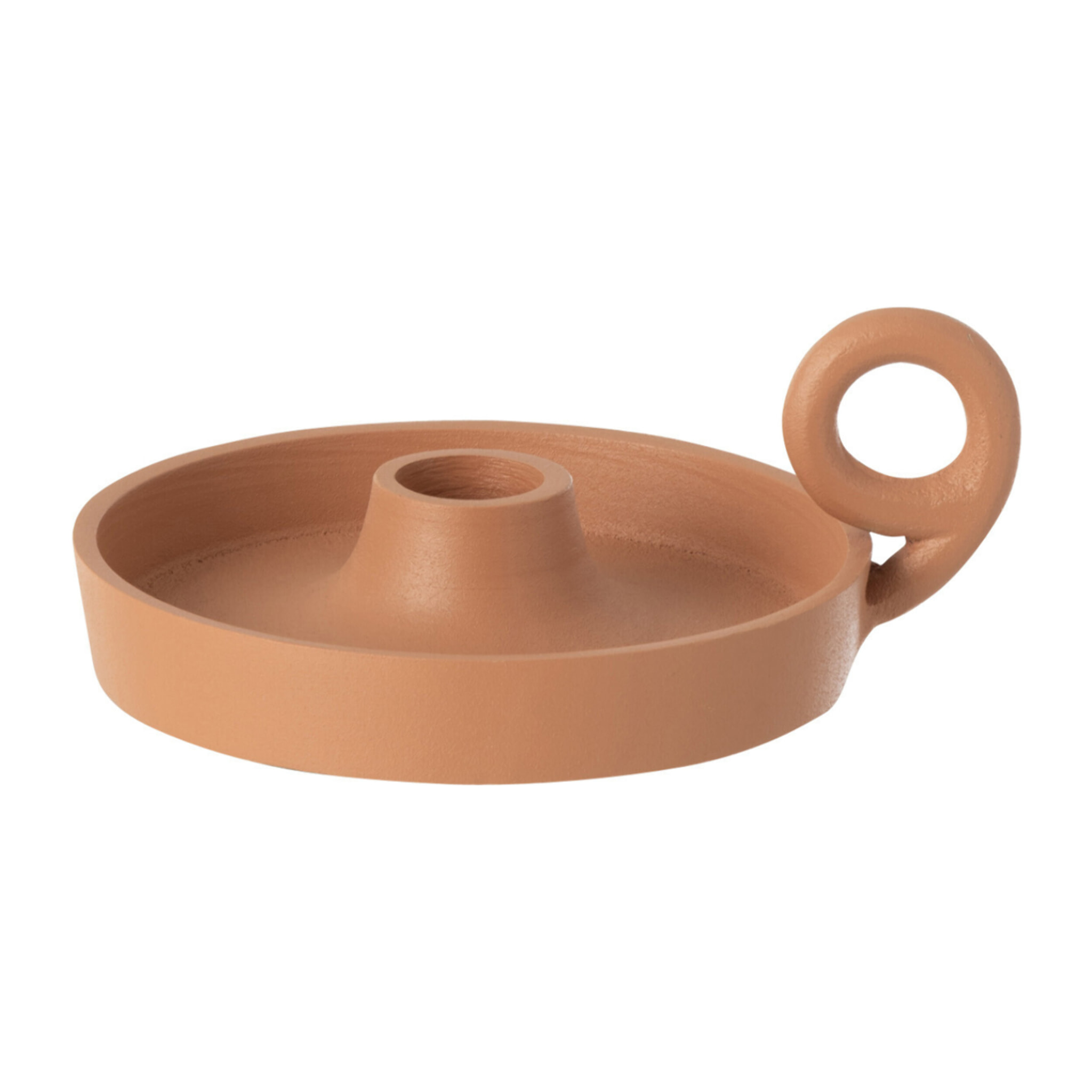 J-Line photophore Plateau Rond - aluminium - pêche