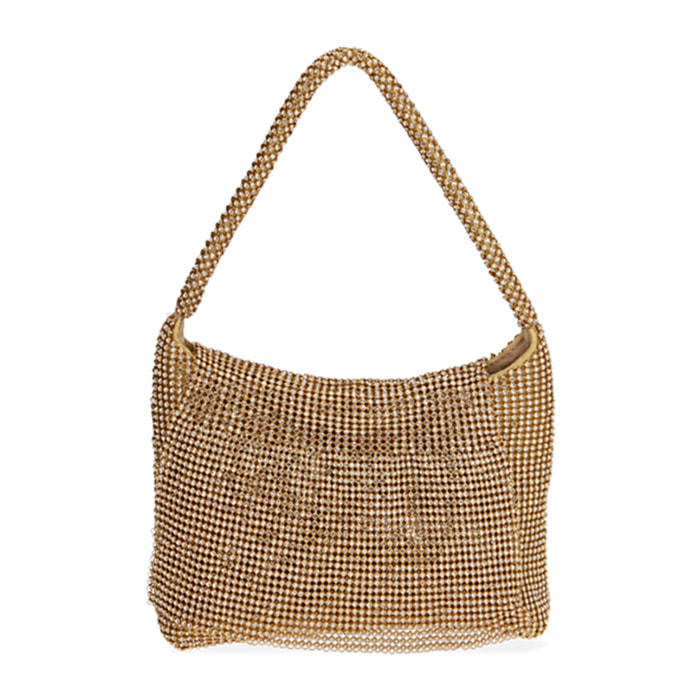 Mini bag oro di strass