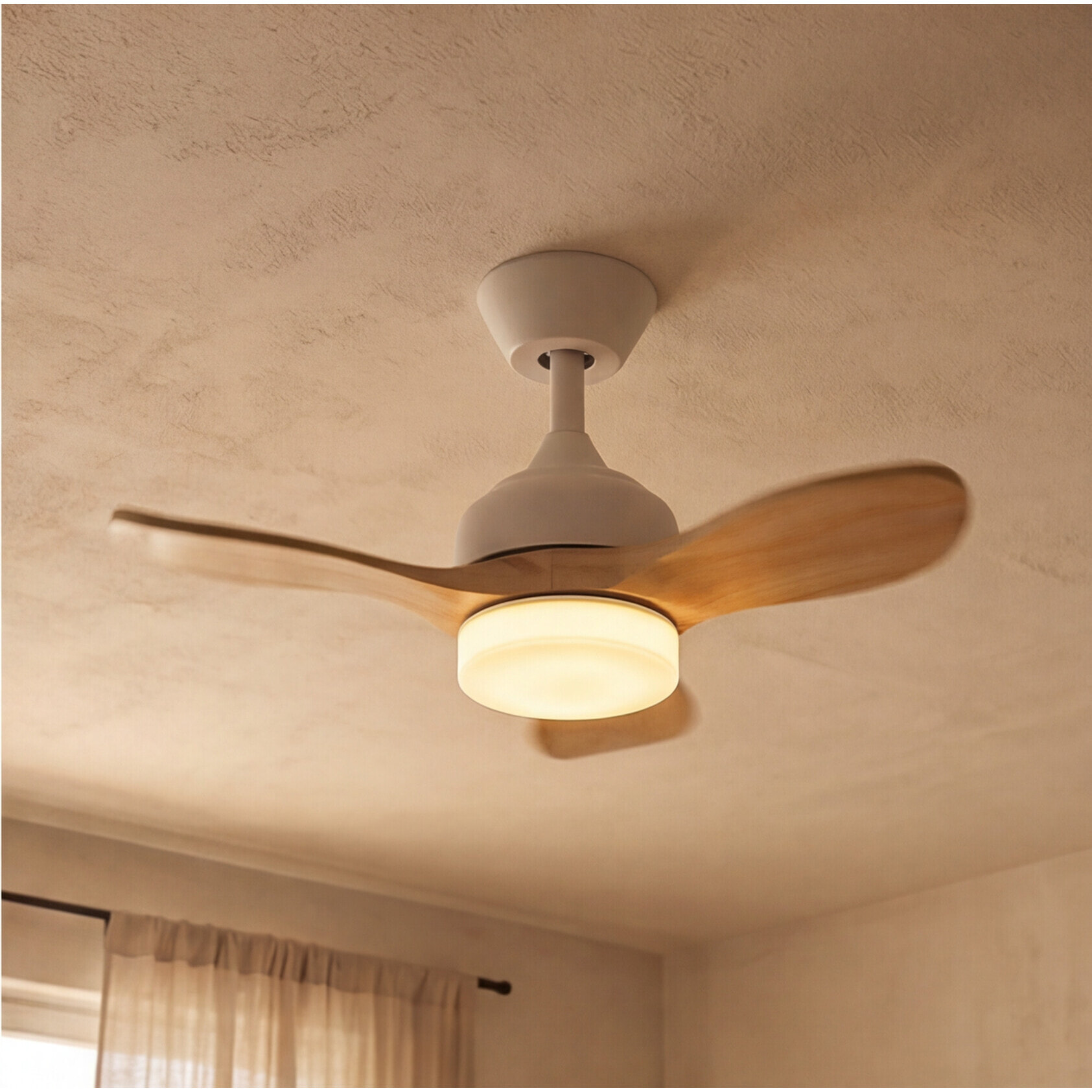 Forlight FORLIGHT Calar Ventilador de Techo con luz LED Silencioso con 5 velocidades,