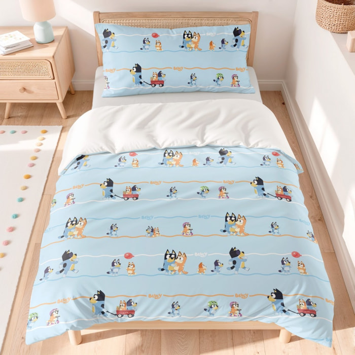 Funda nordica BLUEY + funda almohada 65x65