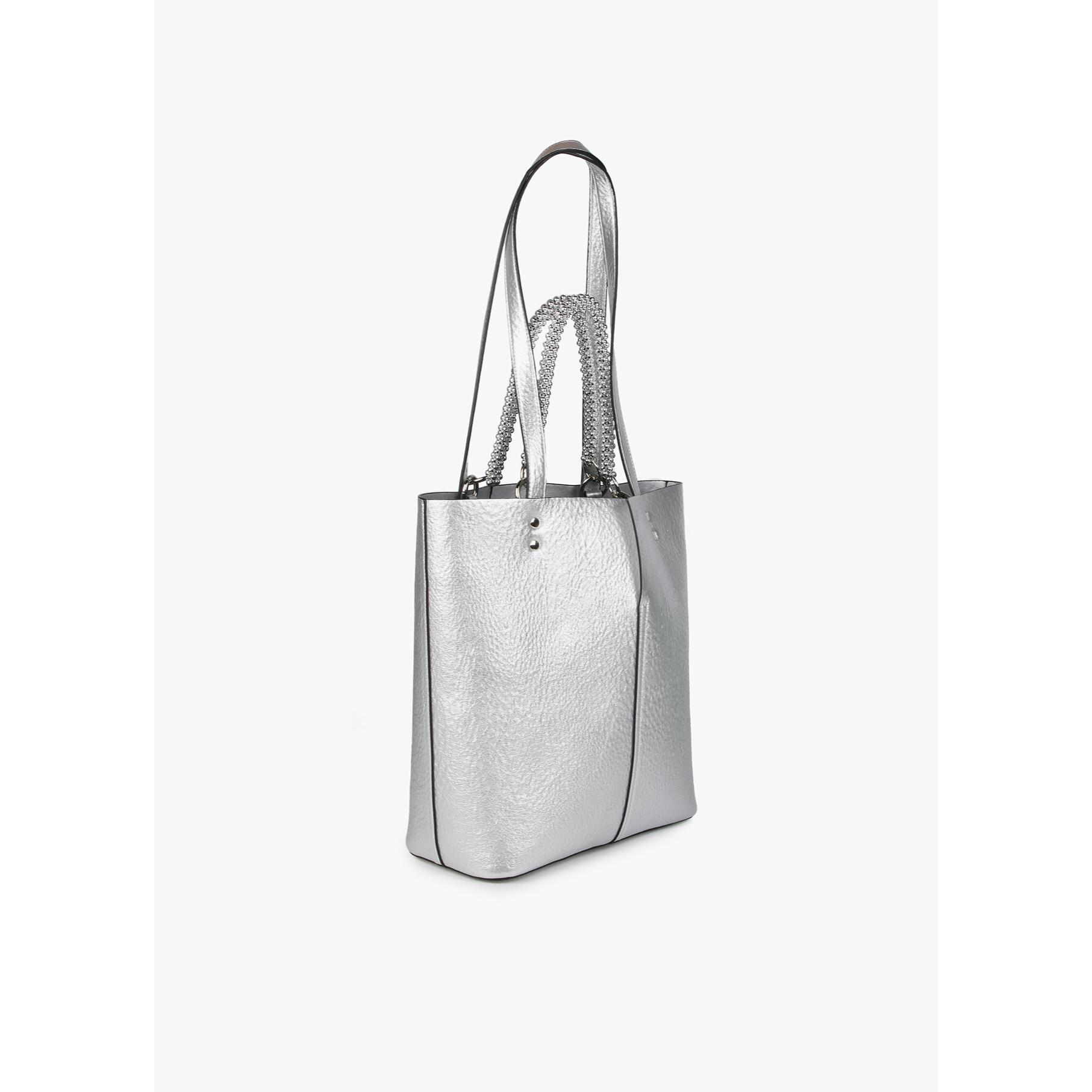 Borsa shopper metallizzata