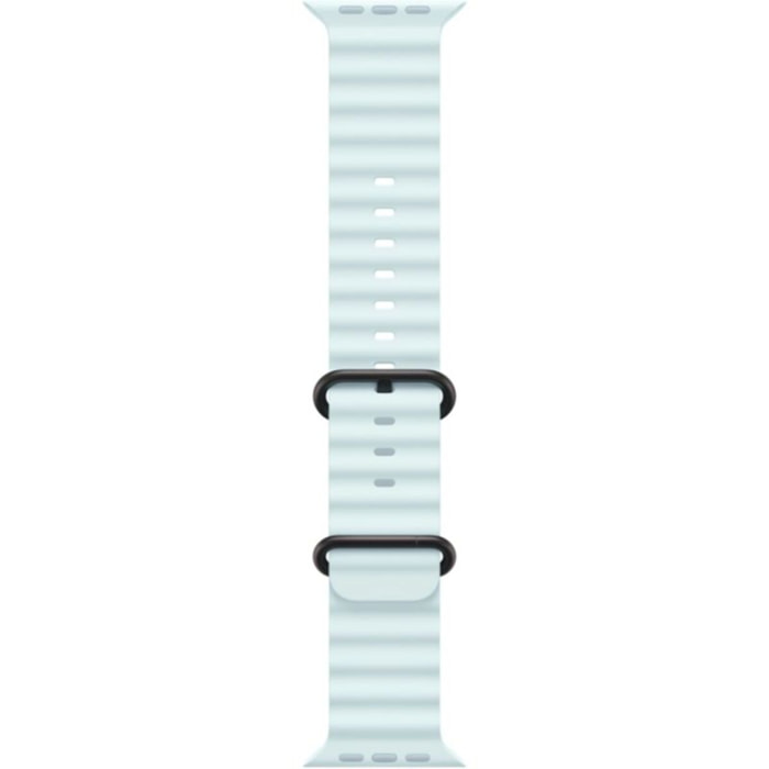 Bracelet APPLE 49mm Océan bleu glacier - Titane noir