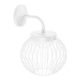 Cage - Applique A Parete 20W A Luce Fredda Colore Bianco