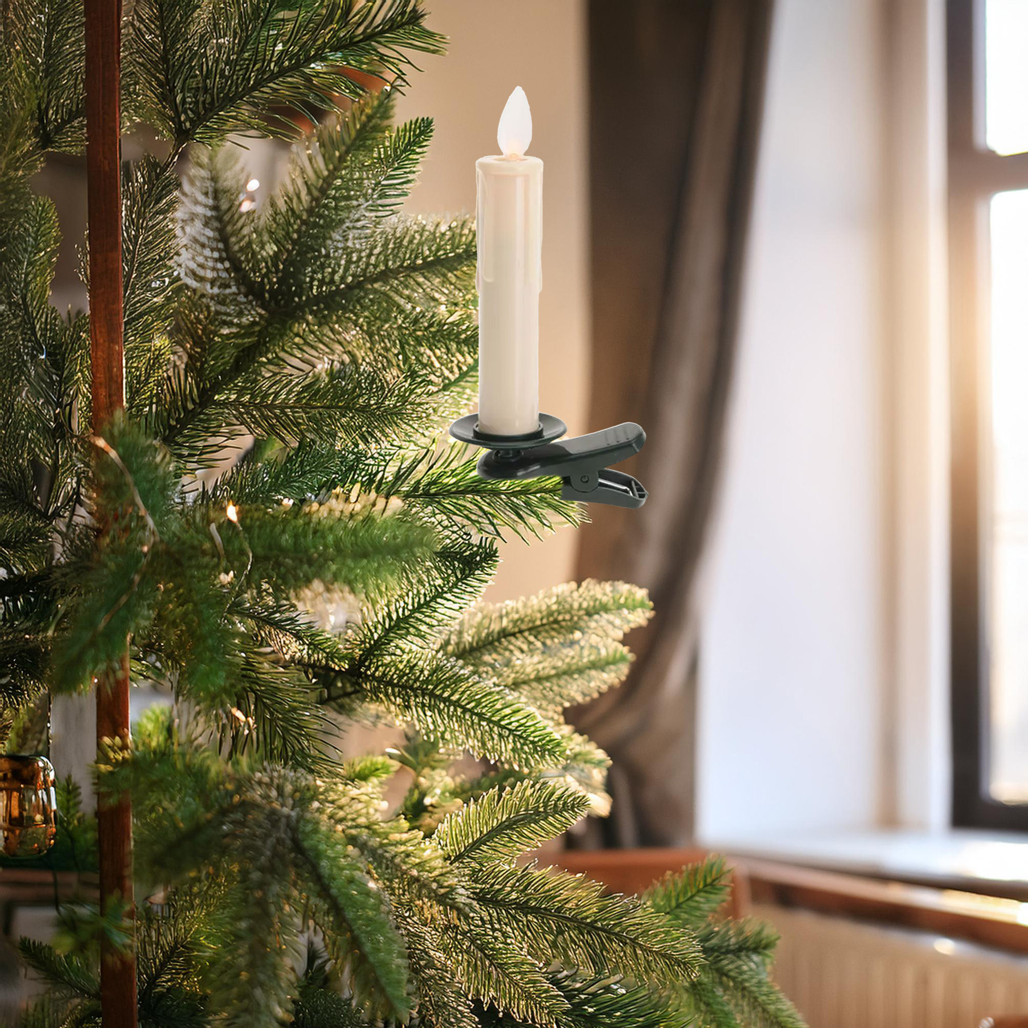 juego de 10 luces led sin cable con mando a distancia y temporizador