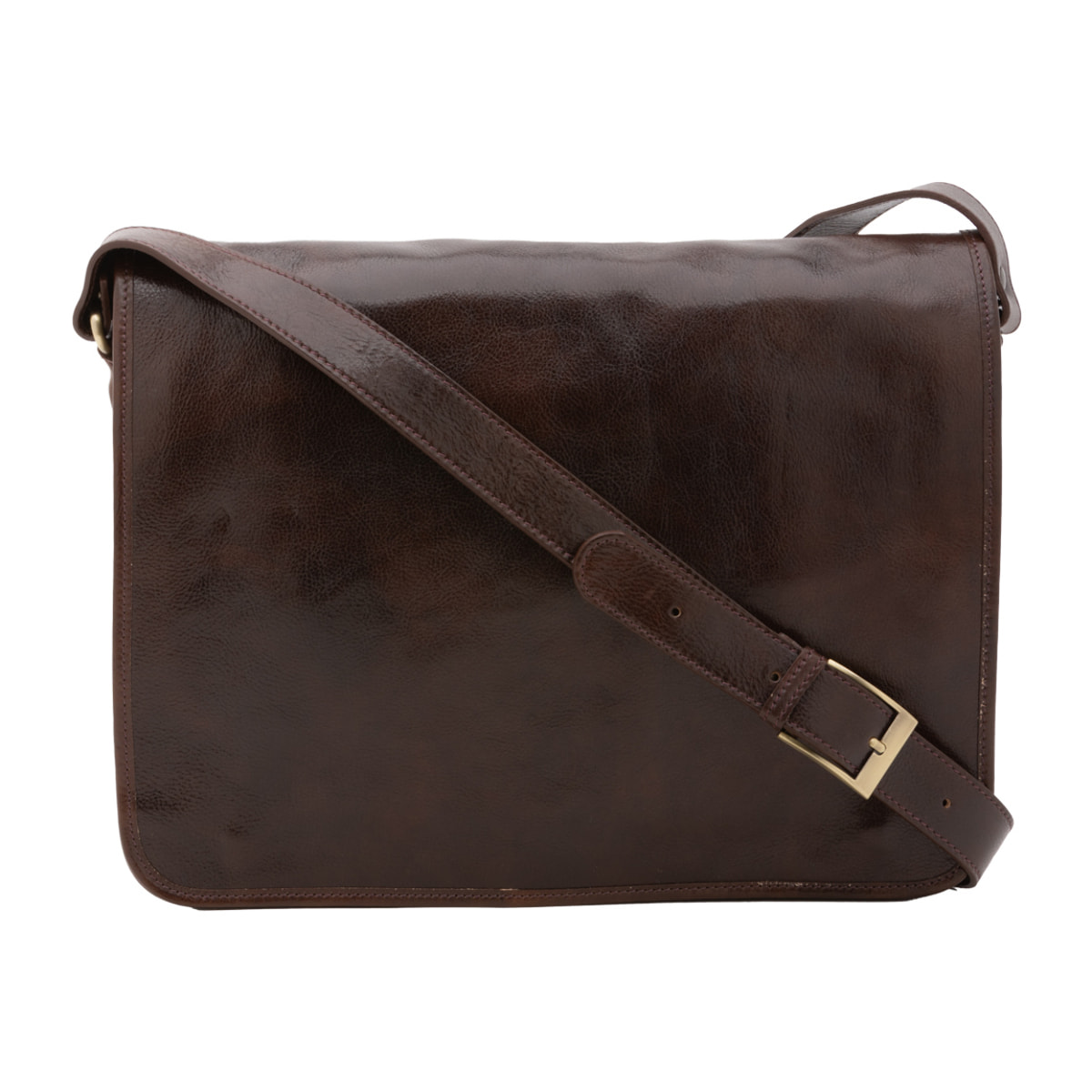 Borsa a tracolla  da uomo In Vera pelle Made in Italy 30x38x12 cm