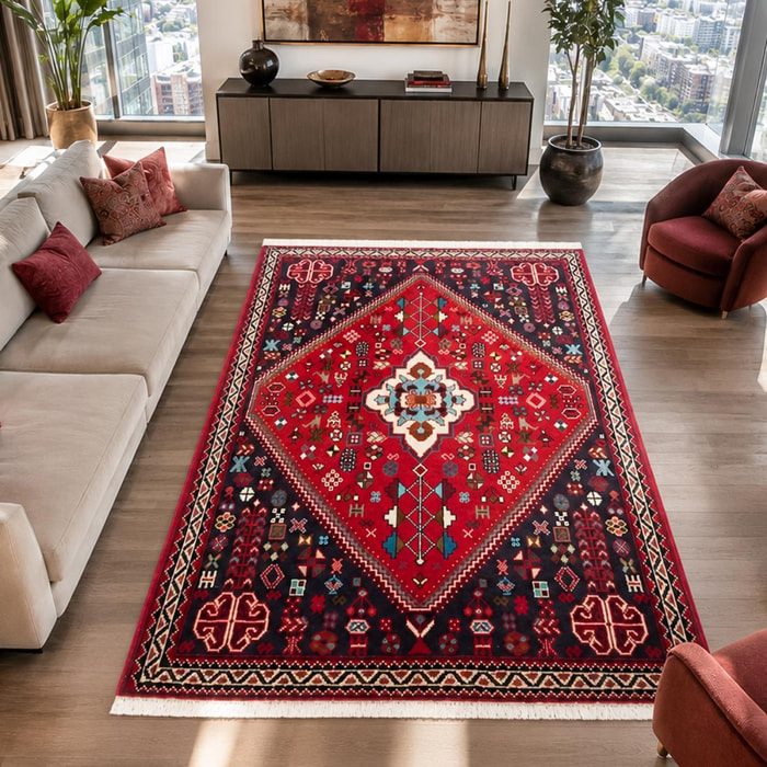 Tapis d'orient, motif oriental authentique, noué main, ABAVON