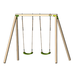 Portique bois 2,20 m Swing Xplorer - 2 enfants