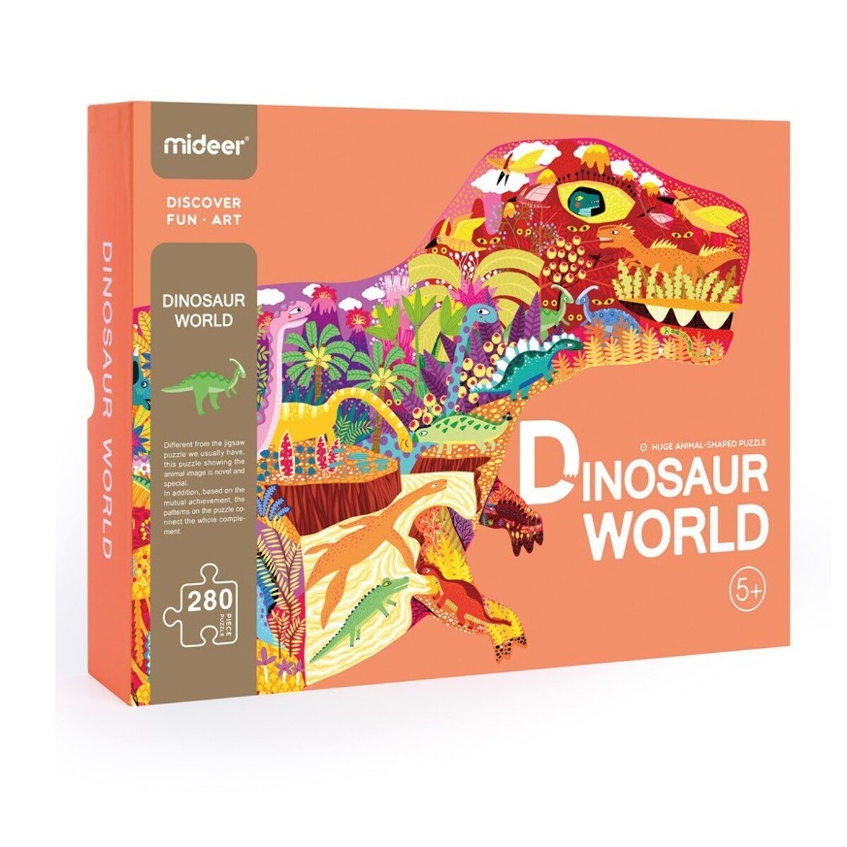 LARGE ANIMAL - SHAPED PUZZLE DINOSAUR WORLD - PUZZLE