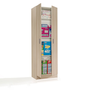 Armario Multiusos 2 Puertas 180x58x37 Cm Roble