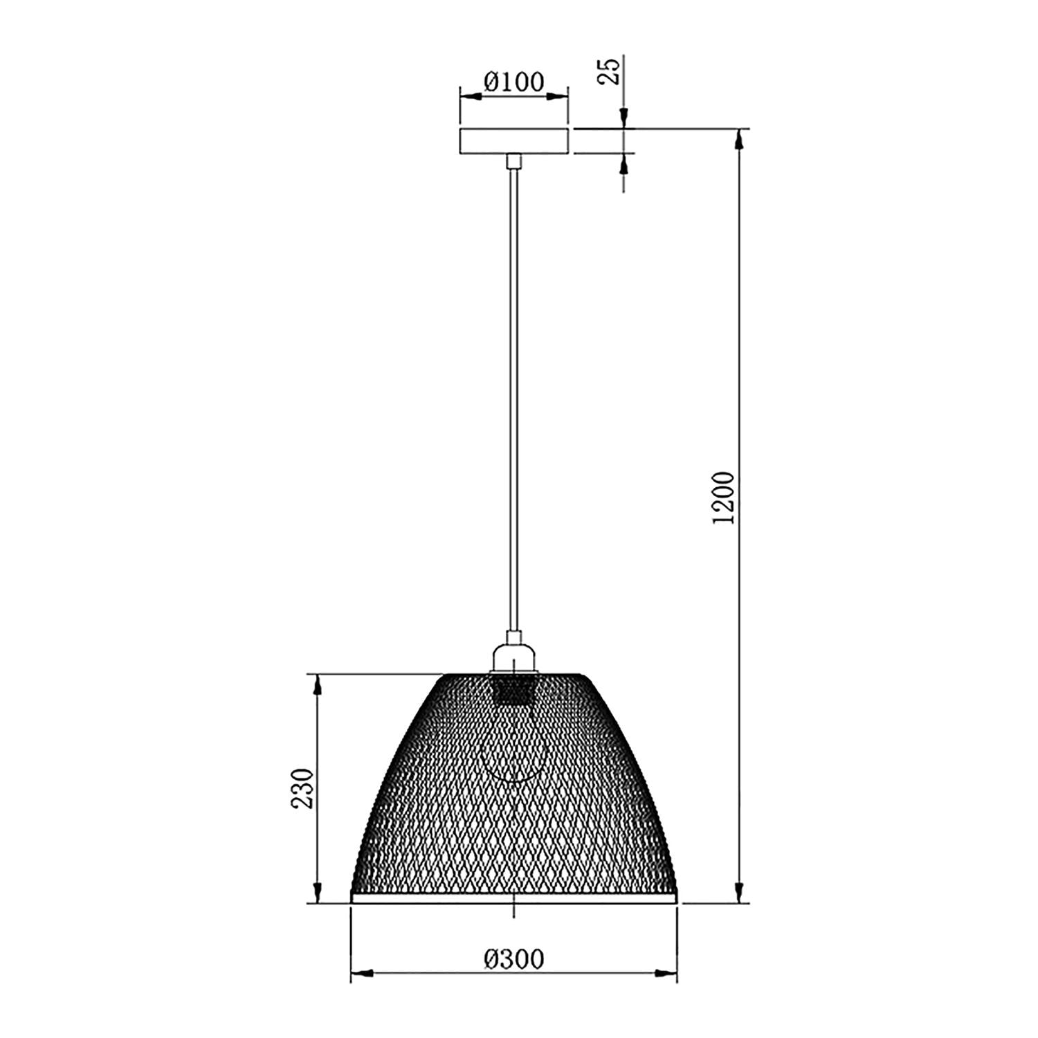 Lámpara de techo Raku en Bambú, diametro 30 cm