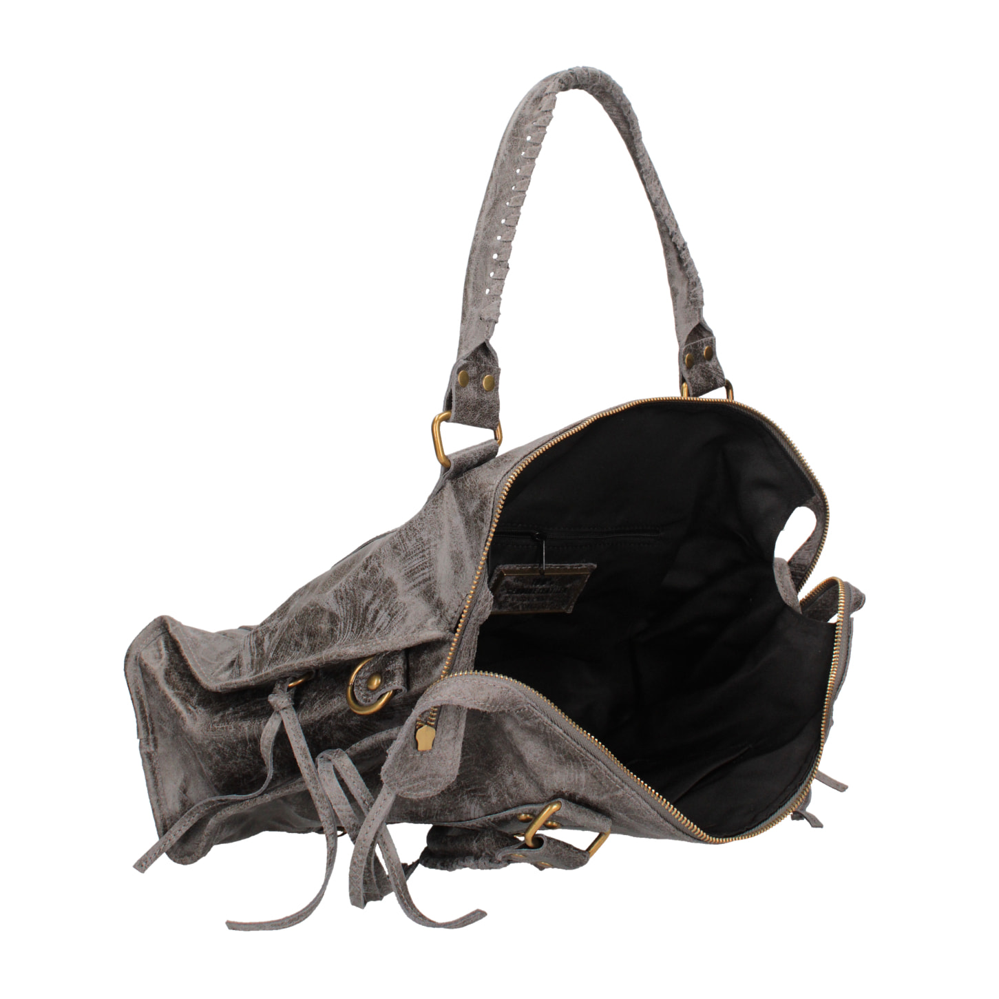 Borsa a spalla da donna - Modello Elara - Vera pelle - 41.0 x 28.0 x 13.0 cm