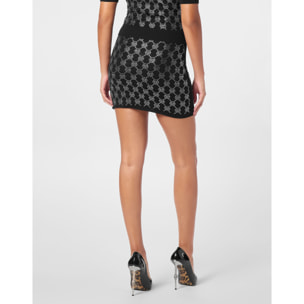 PHILIPP PLEIN Knit Mini Skirt MONOGRAM