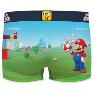 set de 5 calzoncillos bóxer mario bros para hombre microfibra