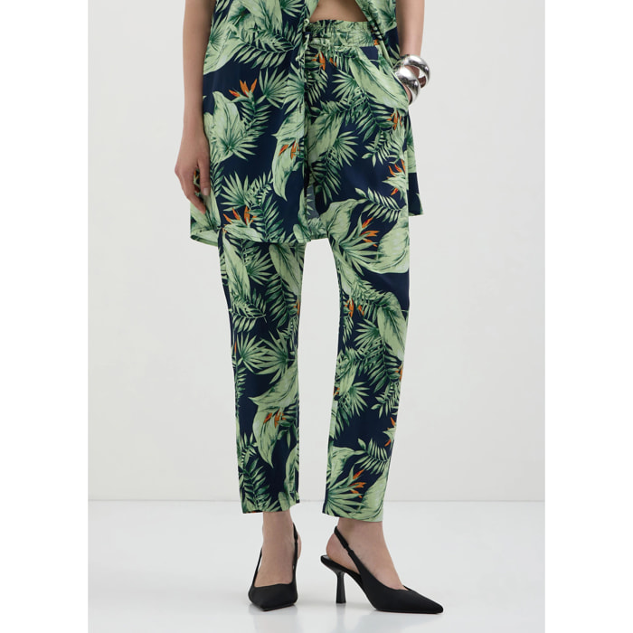Pantalone lungo a fantasia