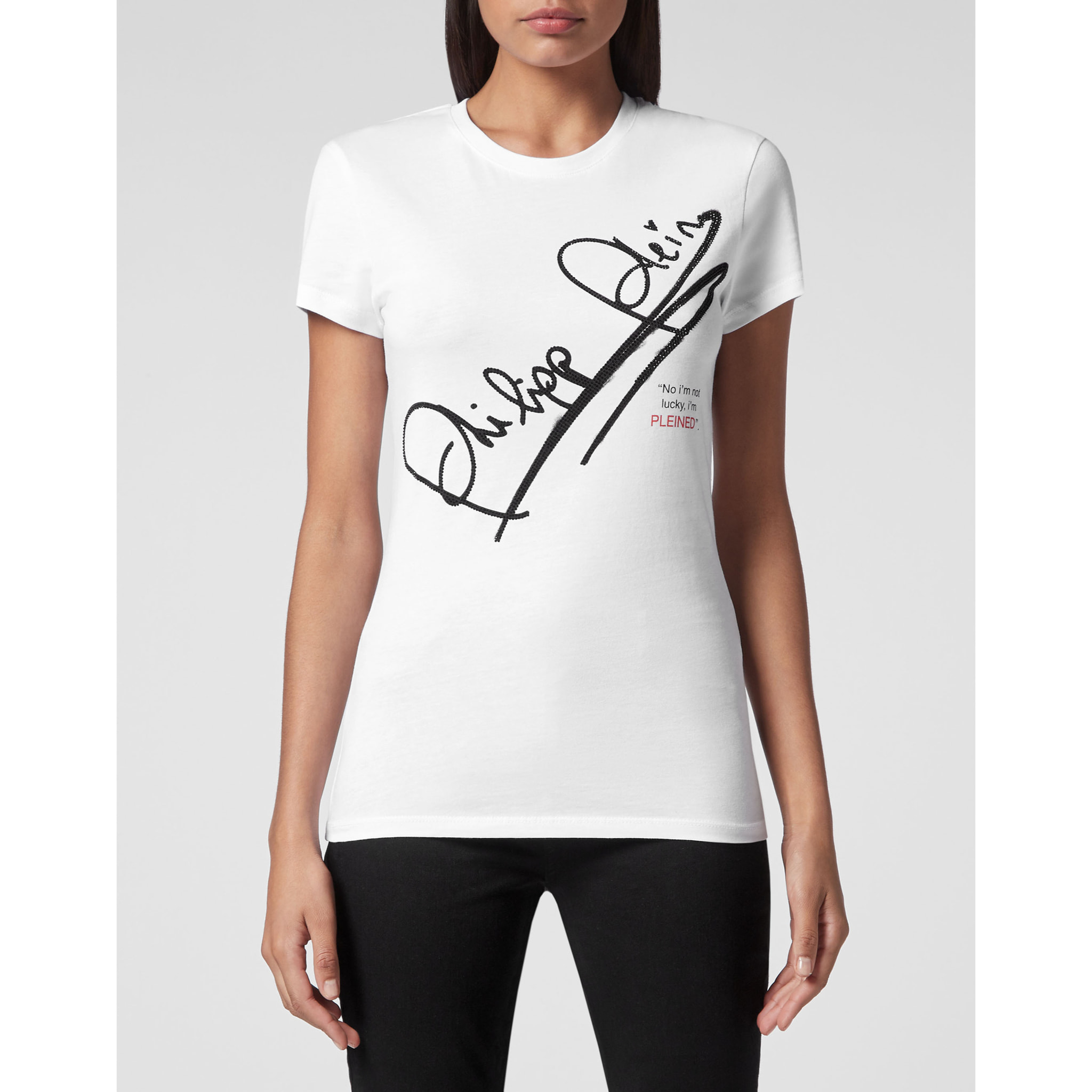 PHILIPP PLEIN Camiseta de cuello redondo SIGNATURE