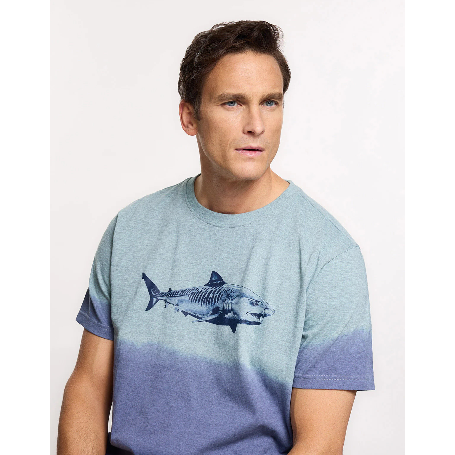 Camiseta Manga Corta Azul - Sharkbay