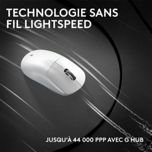 Souris Gamer Sans Fil LOGITECH Pro X superlight 2 compact Blanc