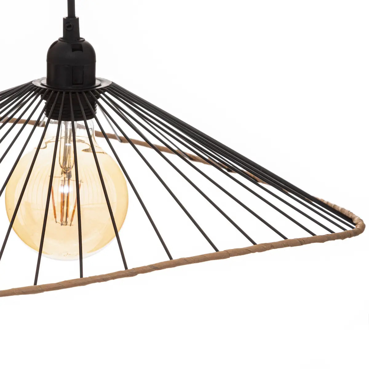 Suspension "Alara" - noir - métal filaire D45 cm