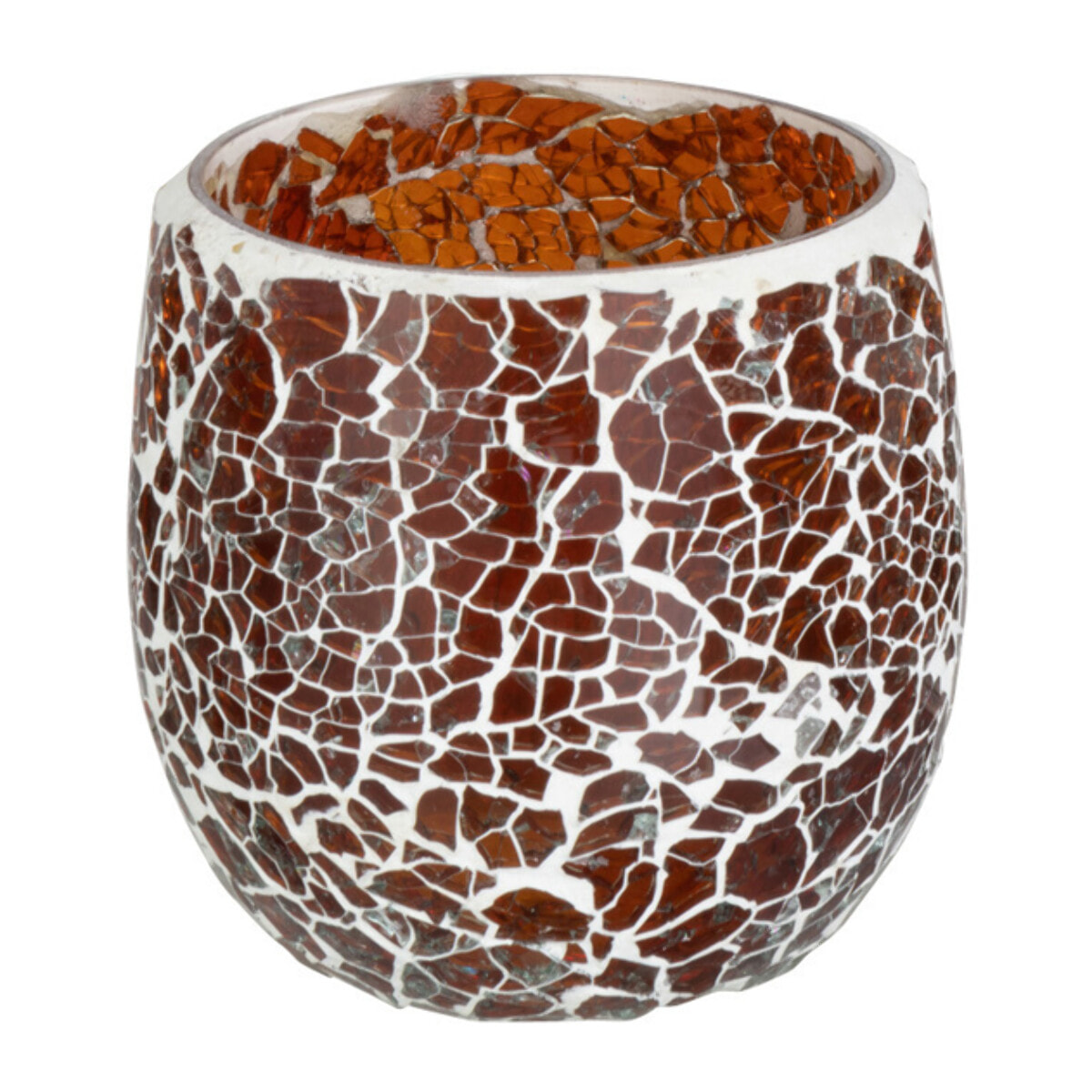 J-Line bougeoir Ali - verre - brun - small