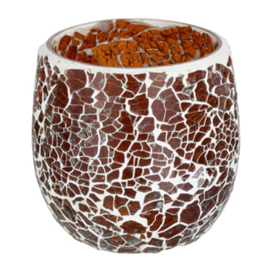 J-Line bougeoir Ali - verre - brun - small